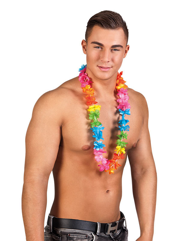 25 collares hawaianos hombre