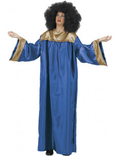 Disfraces de gospel adulto azul