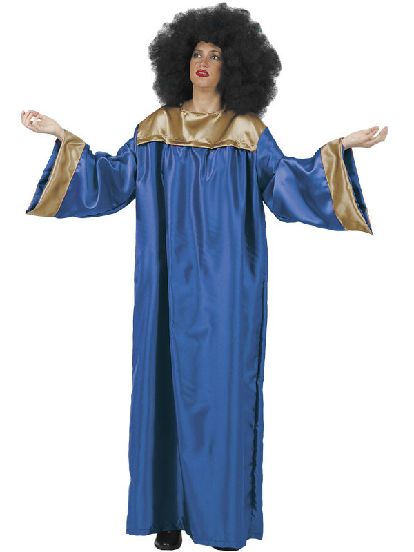 Disfraces de gospel adulto azul