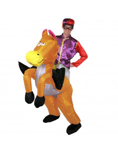 Disfraz jinete jockey hinchable