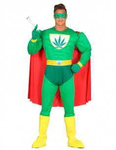 Disfraz Superhéroe Verde adulto