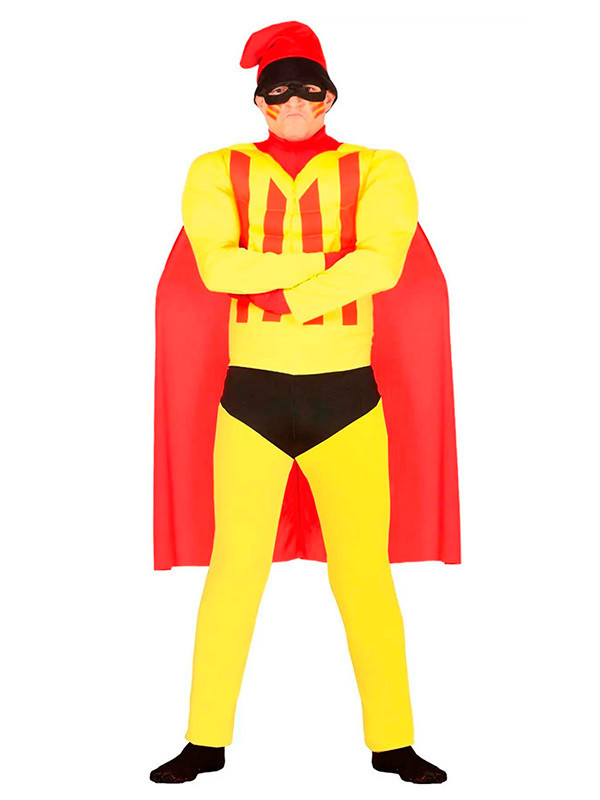 Disfraz Superhéroe catalán adulto