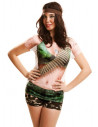 Camiseta militar sexy mujer