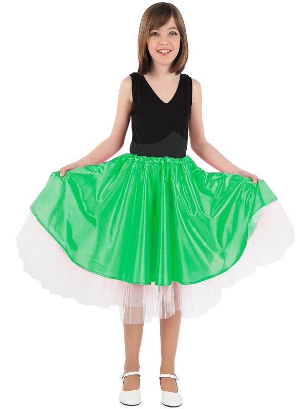 Falda Olivia niña verde