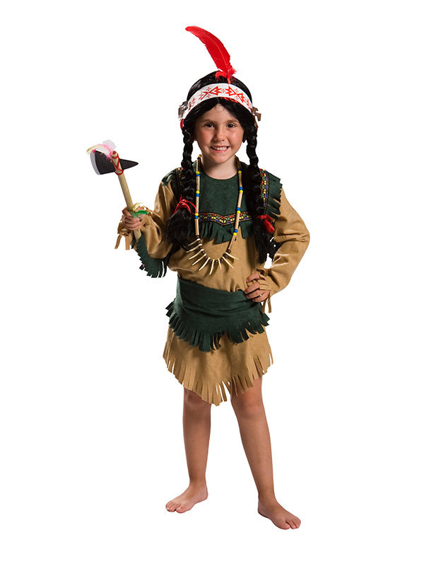 Disfraz india marrón niña