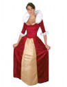 Disfraz Princesa medieval roja mujer