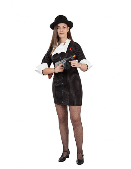 Disfraz gangster sexy para mujer