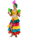 Disfraz Rumbera de colores niña