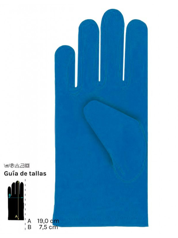 Guantes colores cortos infantil azul