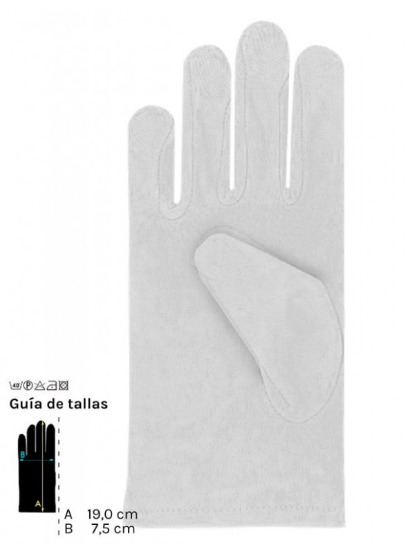 Guantes colores cortos infantil blanco