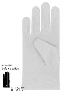 Guantes cortos colores adulto blanco