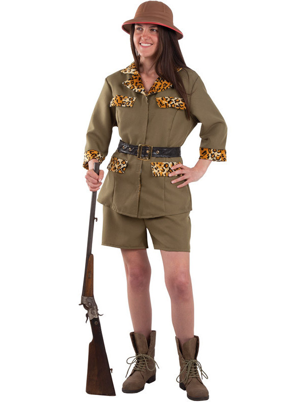 Disfraz exploradora safari mujer