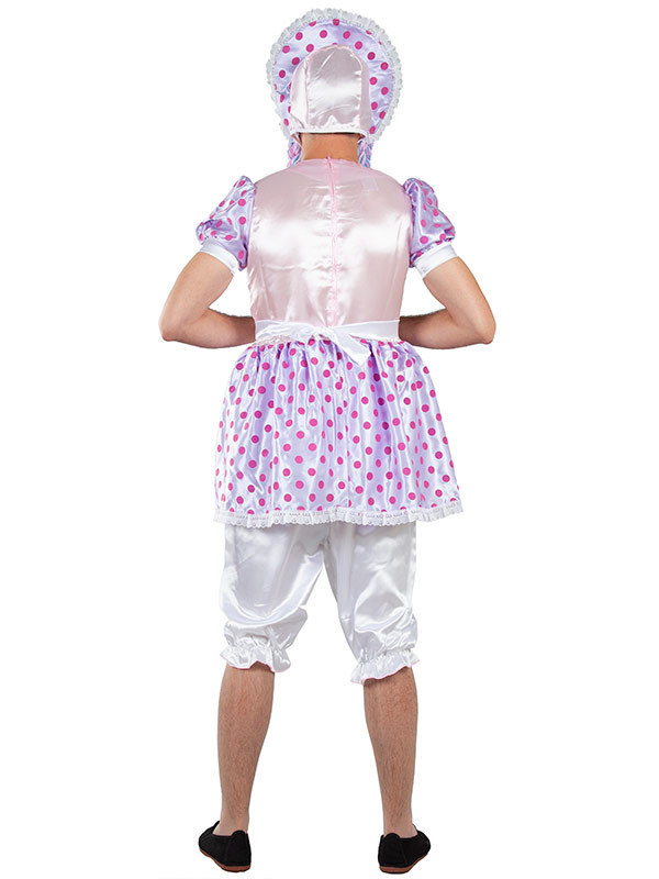 Disfraz muñequita para hombre trasera