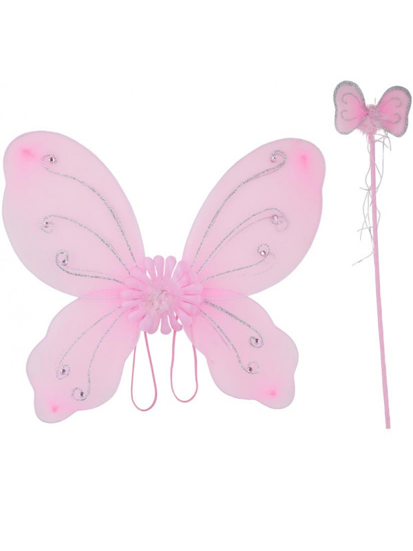 Alas mariposa y varita