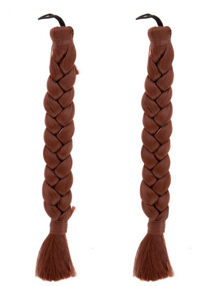 Trenzas cortas castaña