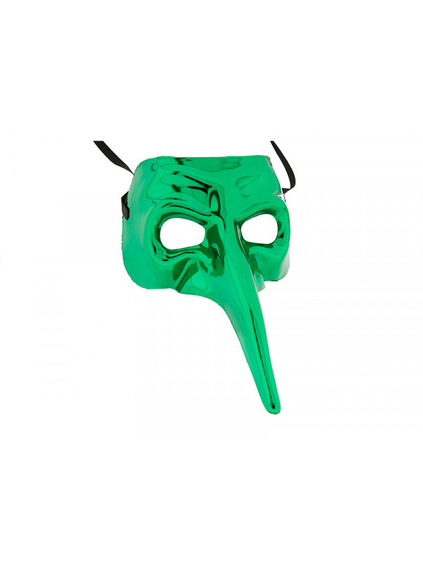 Antifaz veneciano narigudo verde