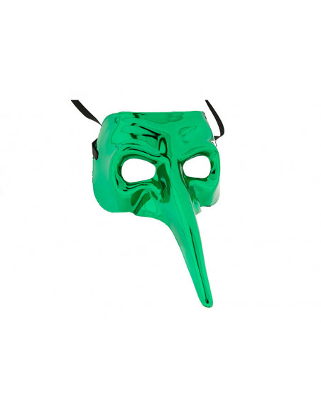 Antifaz veneciano narigudo verde