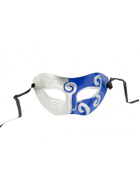 Antifaz elegante bicolor azul