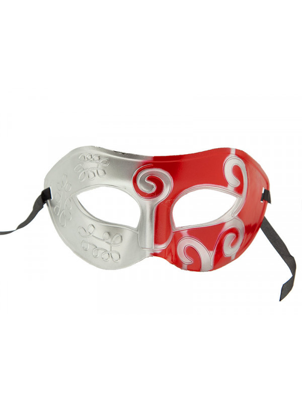 Antifaz elegante bicolor rojo