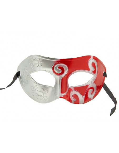 Antifaz elegante bicolor rojo