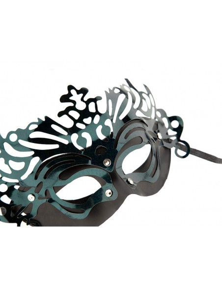 Antifaz veneciano corona negro