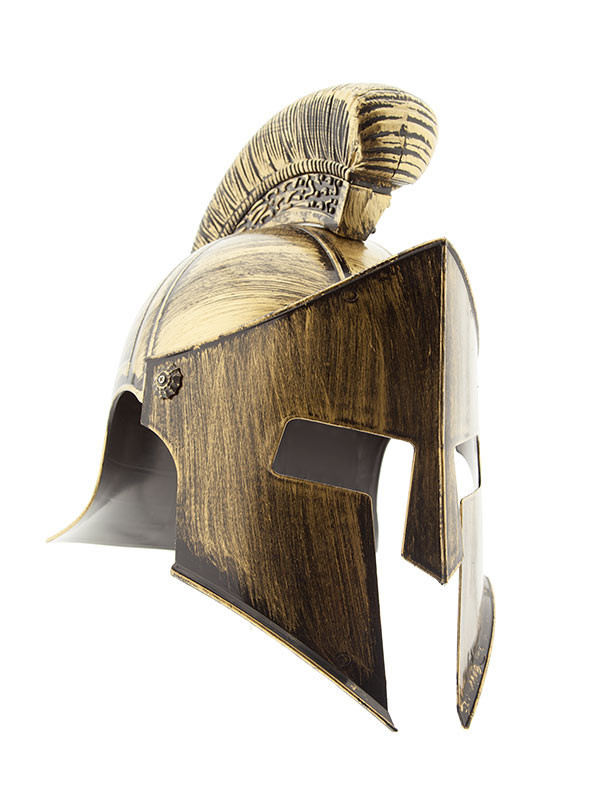 Casco de espartano oro