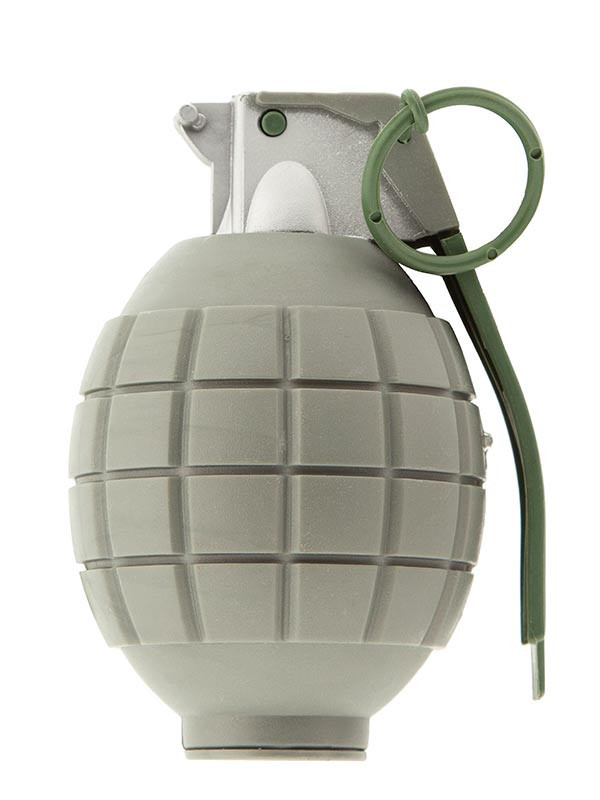 Granada de mano blanca para disfraz