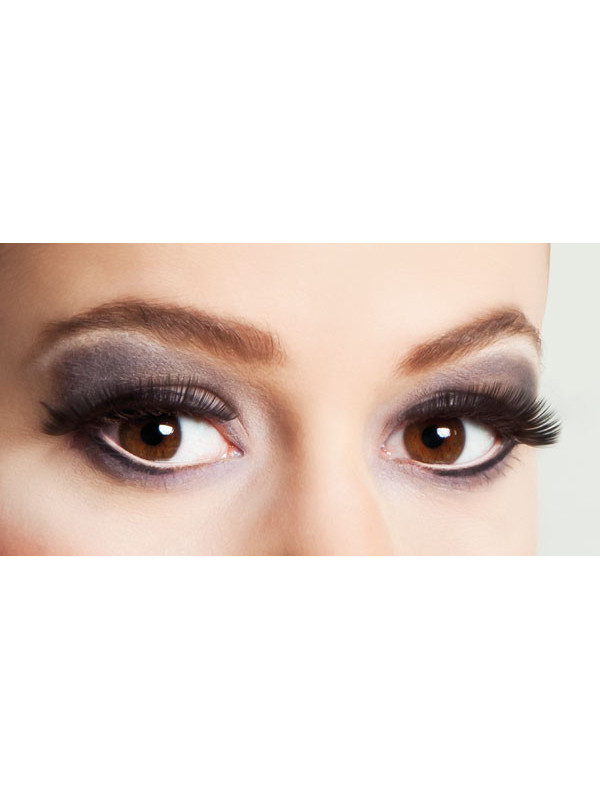 Pestañas negras postizas