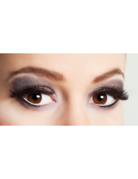 Pestañas negras postizas