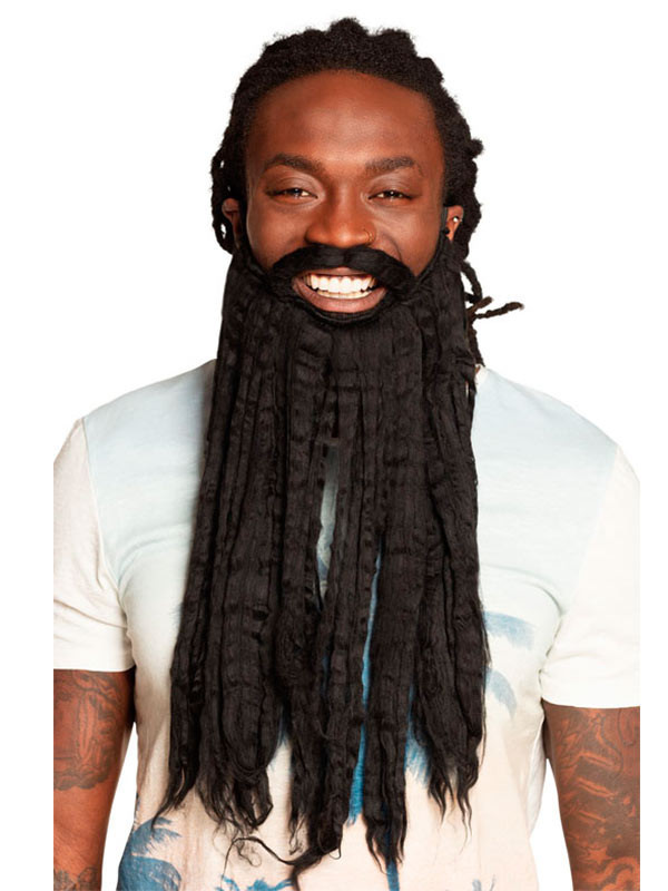 Barba con rastas