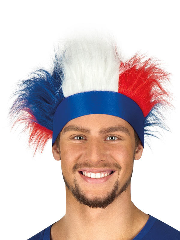 Peluca Francia con cinta adulto