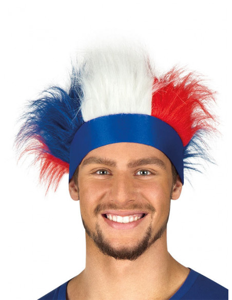 Peluca Francia con cinta adulto