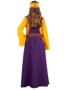 Disfraz dama Medieval Jimena para niña 2
