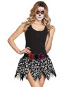 Falda Catrina con calaveras