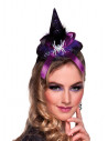 Mini sombrero de bruja morado