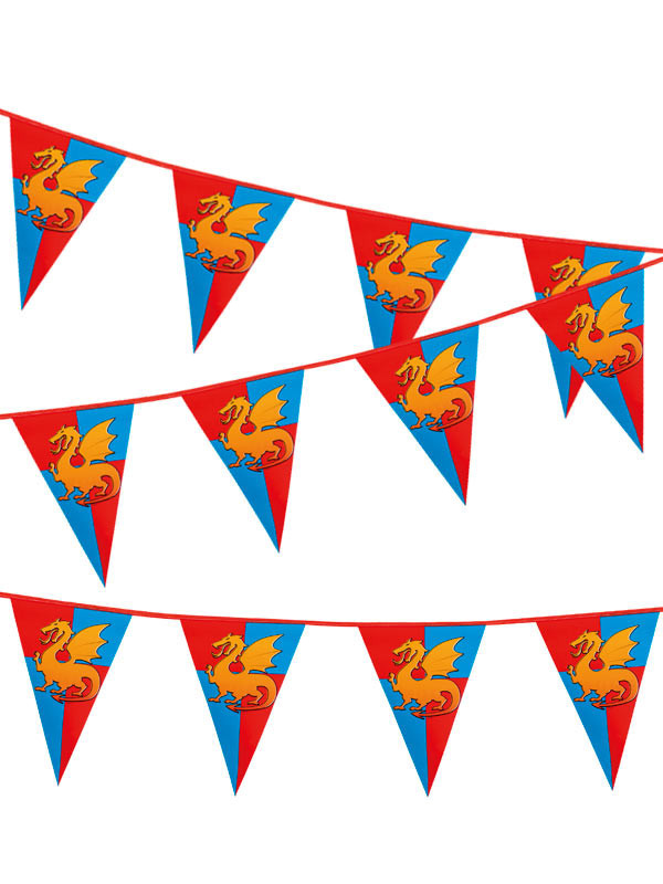 Banderines Medievales dragón