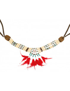 Collar india pluma mujer 2