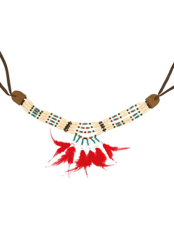 Collar india pluma