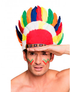 Penacho indio de colores
