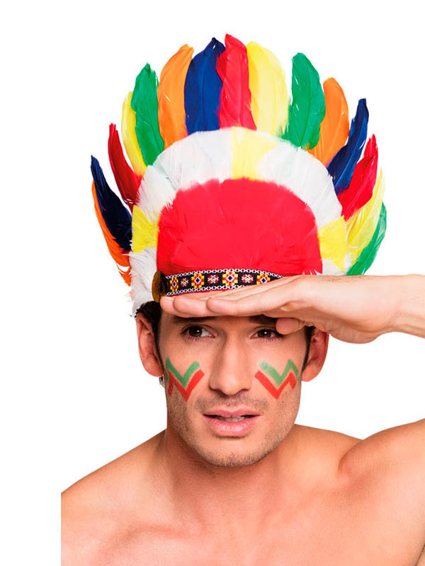 Penacho indio de colores