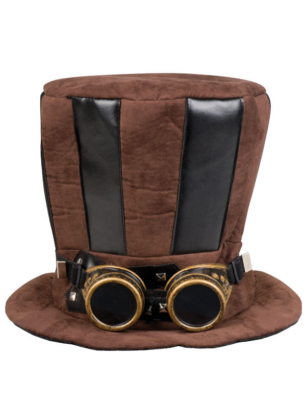 Chistera Steampunk con gafas detalle