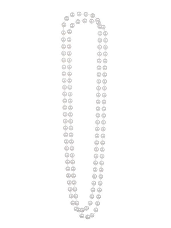 Collar perlas blancas mujer