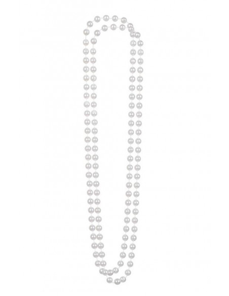 Collar perlas blancas mujer