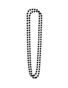 Collar perlas negras
