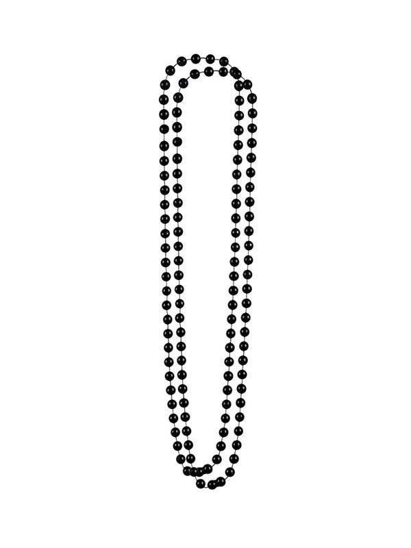 Collar perlas negras