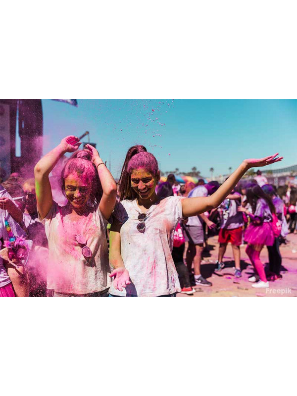 Polvos Holi fiesta
