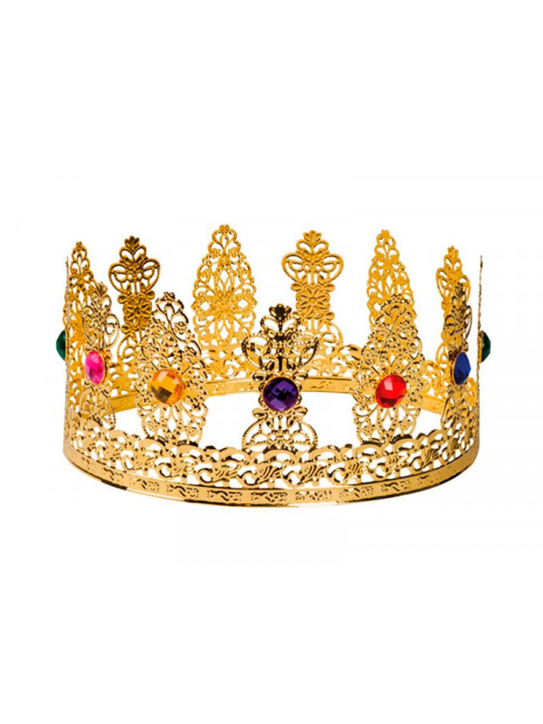 Corona de Reina con piedras metal