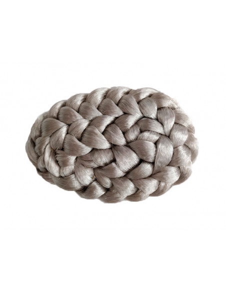 Moño postizo para trajes regionales blanco