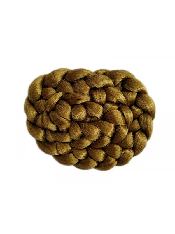 Moño postizo para trajes regionales rubio oscuro