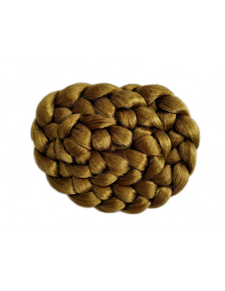 Moño postizo para trajes regionales rubio oscuro